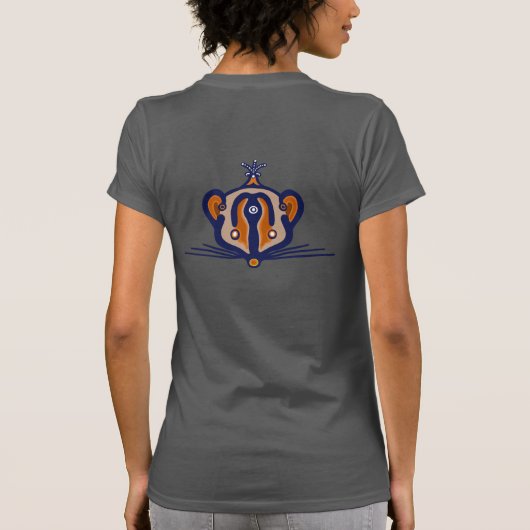 茶色のねずみ Tシャツ (裏面)