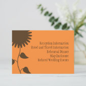 茶色のひまわり囲いカード エンクロージャーカード (スタンド正面)