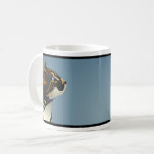 茶色のぶち猫のマグ コーヒーマグカップ (正面左)