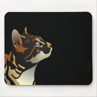 茶色のぶち猫のmousepad マウスパッド