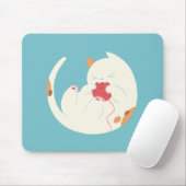 茶色のぶち猫 マウスパッド (マウス)