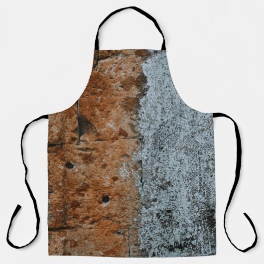 茶色のれんがの壁 エプロン (正面)
