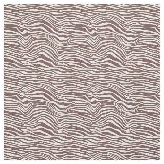 茶色のアニマルプリントストライプ ファブリック (見本)