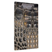 茶色のアメリカのアリゲータースキンテクスチャ クリップボード (右)