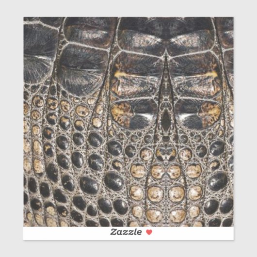 茶色のアメリカのアリゲータースキンテクスチャ シール (シート)