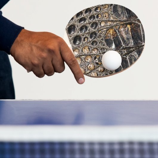 茶色のアメリカのアリゲータースキンテクスチャ 卓球ラケット (インサイチュ)