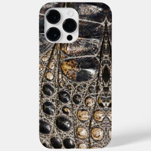 茶色のアメリカのアリゲータースキンテクスチャ Case-Mate iPhone 14 PRO MAXケース