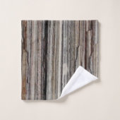 茶色のアーストーンロック層フォトバスタオルセット バスタオルセット (ウォッシュタオル)