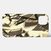 茶色のイメージの上に霧雨の多いベージュが点在します Case-Mate iPhoneケース (裏面 (横))