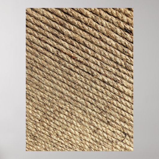 茶色のウィッカーマット ポスター (正面)