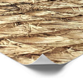 茶色のウィッカーマット ポスター (角)