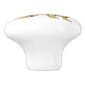 茶色のウサギのホワイトセラミックノブ セラミックノブ (側面)