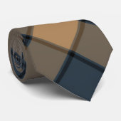 茶色のエレガント格子状ネックタイ男性へネクタイ ネクタイ (ロール)