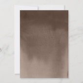 茶色のエレガント水彩写真卒業 案内状 (裏面)