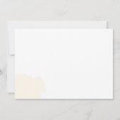 茶色のエレガント花の赤ちゃんシャワーパーソナライズされた 招待状 (裏面)