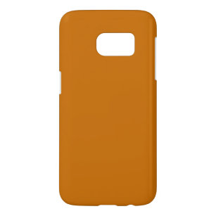 茶色のオレンジ無地の色  SAMSUNG GALAXY S7 ケース