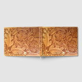 茶色のカウボーイ素朴ファッション西部革 ゲストブック (全面)