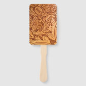 茶色のカウボーイ素朴ファッション西部革 ハンドファン (正面)