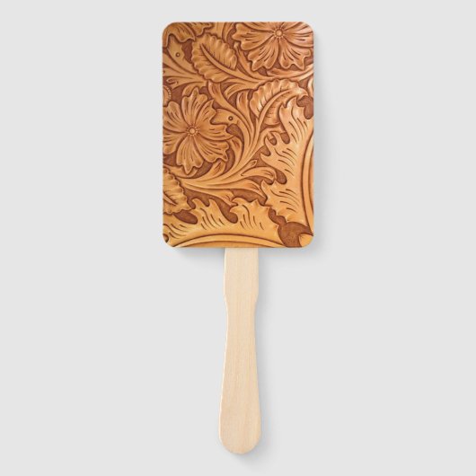 茶色のカウボーイ素朴ファッション西部革 ハンドファン (正面)