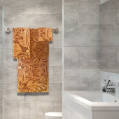 茶色のカウボーイ素朴ファッション西部革 バスタオルセット