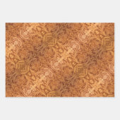 茶色のカウボーイ素朴ファッション西部革 ラッピングペーパーシート (正面2)