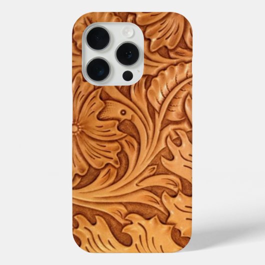 茶色のカウボーイ素朴ファッション西部革 Case-Mate iPhoneケース (裏面)