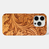 茶色のカウボーイ素朴ファッション西部革 Case-Mate iPhoneケース (裏面 (横))