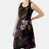 茶色のカエデ葉の エプロン (インサイチュ)