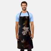 茶色のカエデ葉の エプロン (着用した状態)