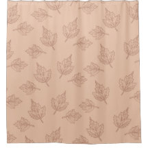 茶色のカエデ葉ルヴィンテージ線の葉のパターン