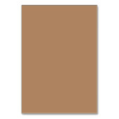 茶色のカスタムウェディング テーブルナンバー (裏面)