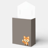 茶色のキツネウッドランド赤ちゃんシャワーお気に入りボックス フェイバーボックス (オープン)