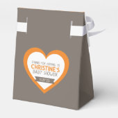 茶色のキツネウッドランド赤ちゃんシャワーお気に入りボックス フェイバーボックス (裏面サイド)