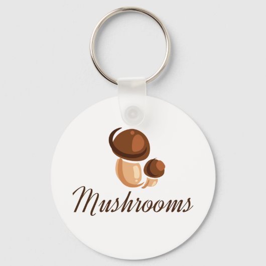 茶色のキノコ キーホルダー (正面)