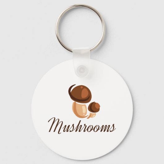 茶色のキノコ キーホルダー (裏面)