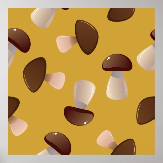 茶色のキノコ ポスター (正面)