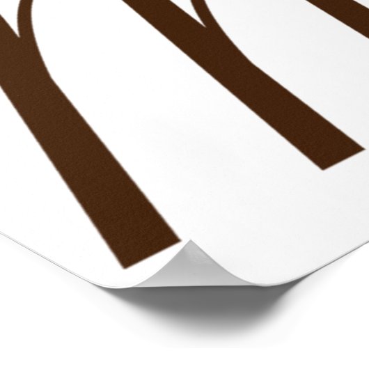 茶色のキノコ ポスター (角)