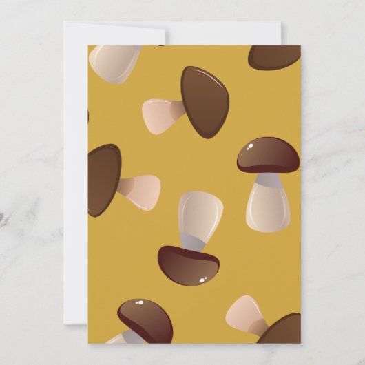 茶色のキノコ 招待状 (正面)