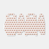 茶色のギンガム弓パターン フェイバーボックス (折り畳みなし)