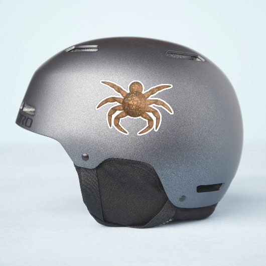 茶色のクモ シール (ヘルメット側面)