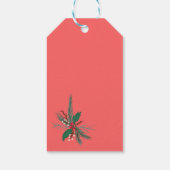 茶色のクラフト素朴トウェインのミスタントクリスマス ギフトタグ (裏面)