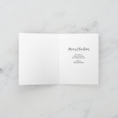 茶色のクリ素朴スマス | 冬のフローラと写真 シーズンカード (内部)