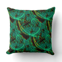 茶色のクレーターを持つ粗いテクスチャの濃い緑のシアン