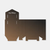 茶色のグラデーシパーソナライズされたョン フェイバーボックス (折り畳みなし)