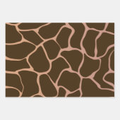 茶色のグラデーションのラッピング紙 ラッピングペーパーシート (正面3)