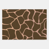 茶色のグラデーションのラッピング紙 ラッピングペーパーシート (正面2)