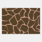 茶色のグラデーションのラッピング紙 ラッピングペーパーシート (正面)