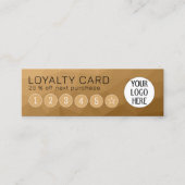 茶色のグラデーション幾何学的メッシュパターンのカスタムロゴ ロイヤリティカード (正面)