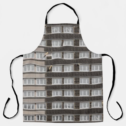 茶色のコマーシャル建物 エプロン (正面)