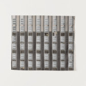 茶色のコマーシャル建物 タペストリー (正面(横))